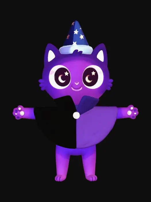 3D model for Stellar Wizard Cat
