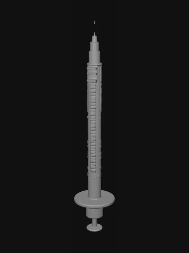 3D model for Sterile medical syringe