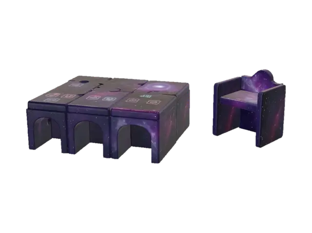 3D model for Nebula Puzzle Lounge Set