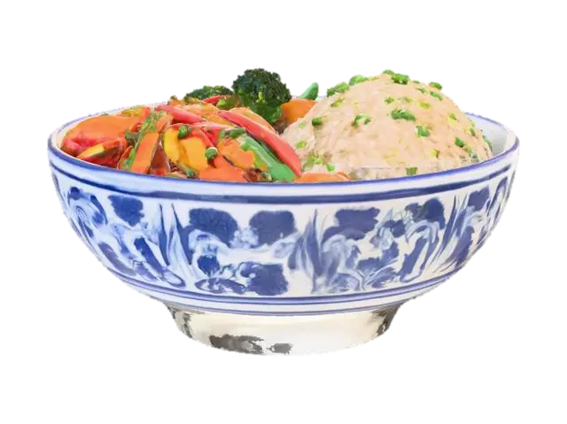 Succulent Chinese Meal - Internet 3D model, vytvořený pomocí AI