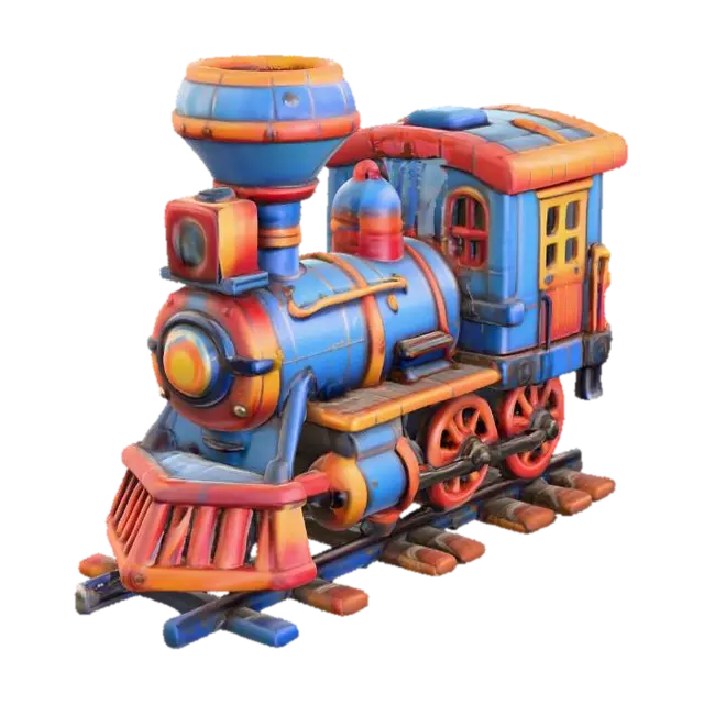 Modelo 3D de Train Adventure, #PBR# - Railroad, gerado por IA