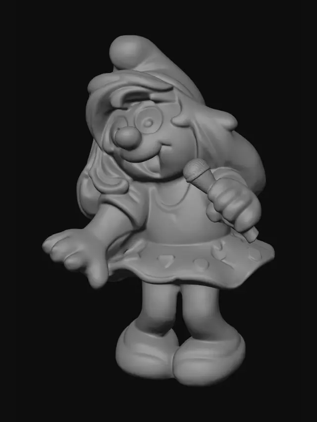 3D model for Smurfette on Stage
