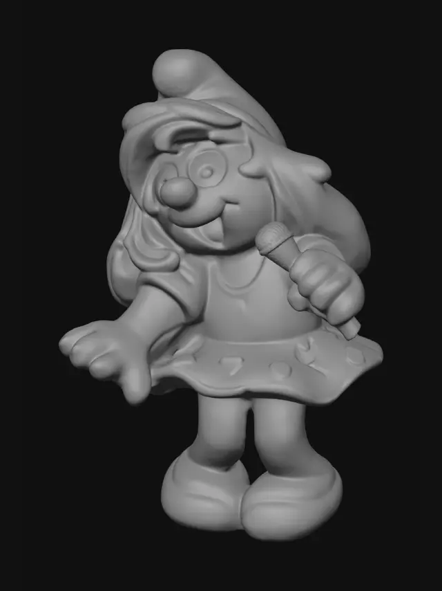 3D model for Smurfette on Stage