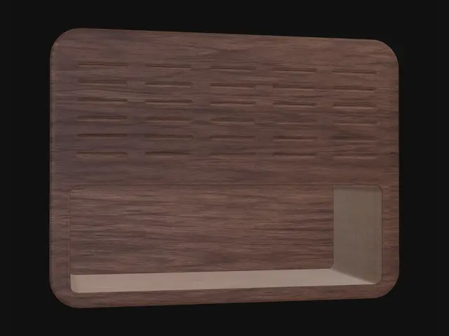 3D model for Teak mid-century radio cabinet