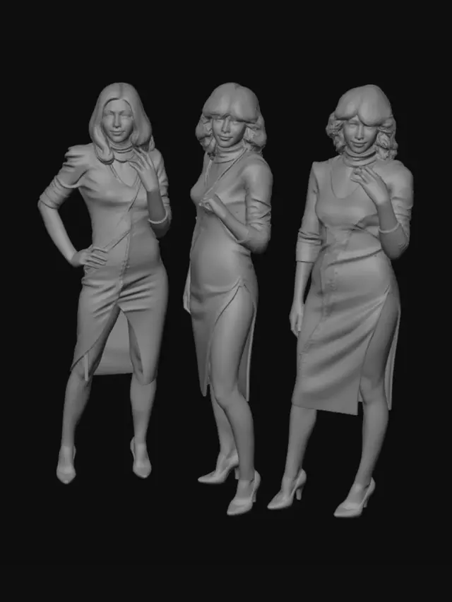 3D model for Neon Velvet Triad