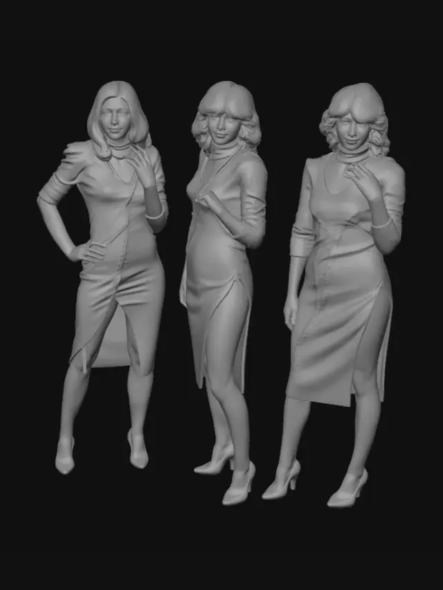 3D model for Neon Velvet Triad