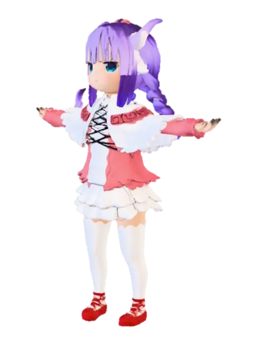 Anime Character Pose - Characterplayer 3D model, vytvořený pomocí AI
