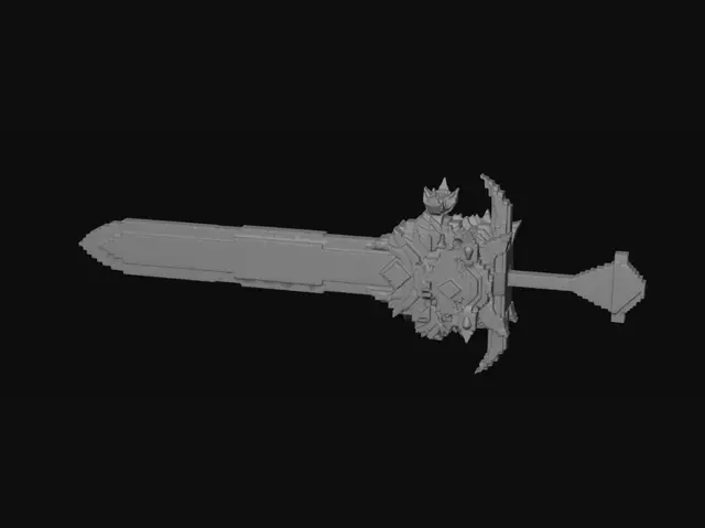 3D model for Azure Runic Sword