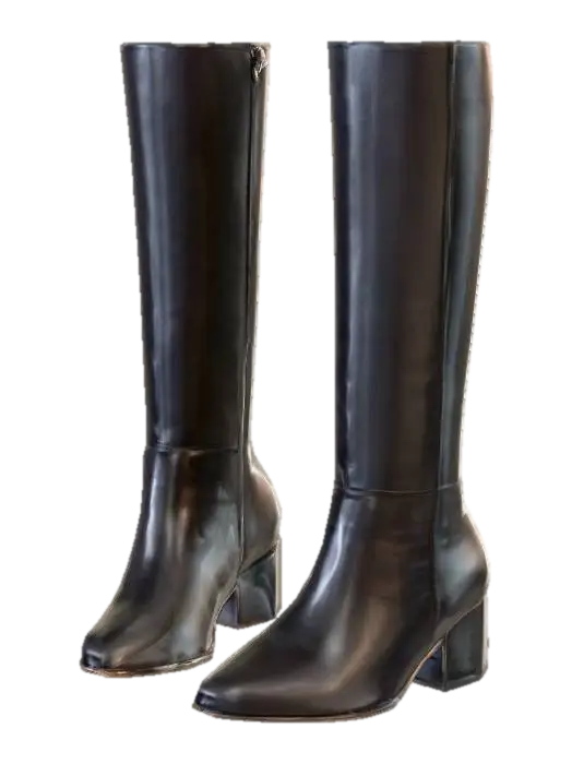 3D model for Black Knee-High Boots