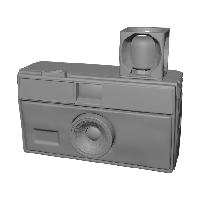 3D model for Kodak Instamatic 124 with flash cube