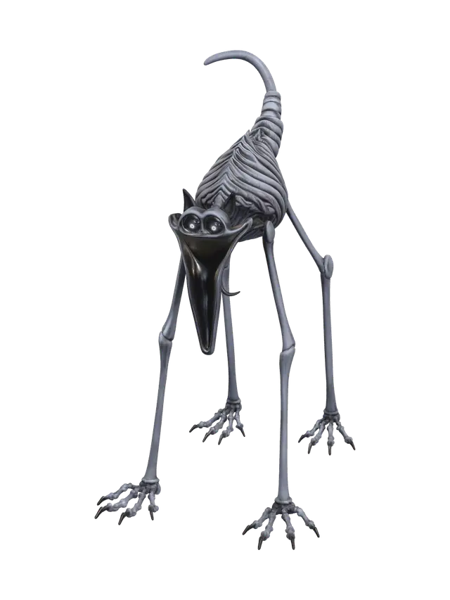 Catnap Poppy Playtime 3D model, AI generated