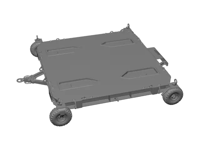 3D model for Mobile Helipad Platform