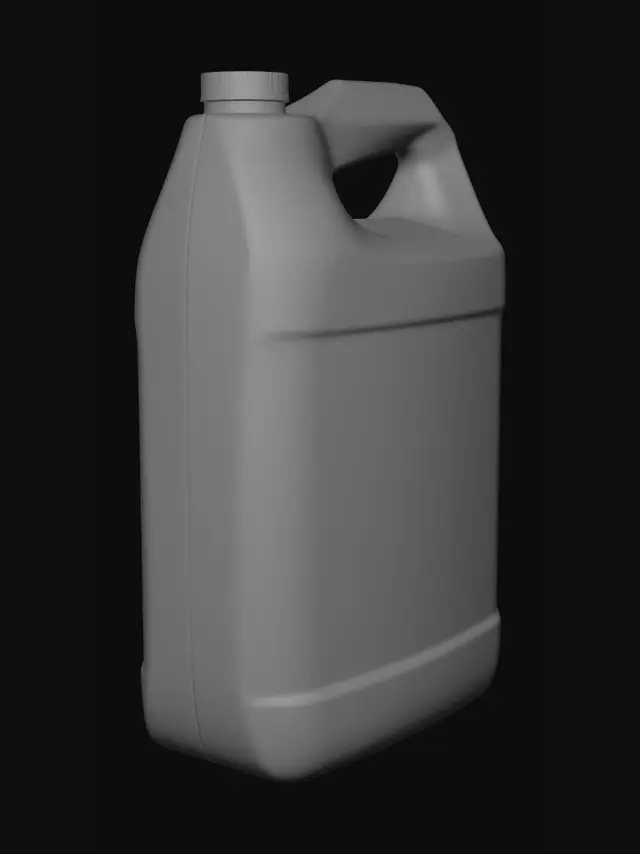 3D model for White Plastic Detergent Bottle
