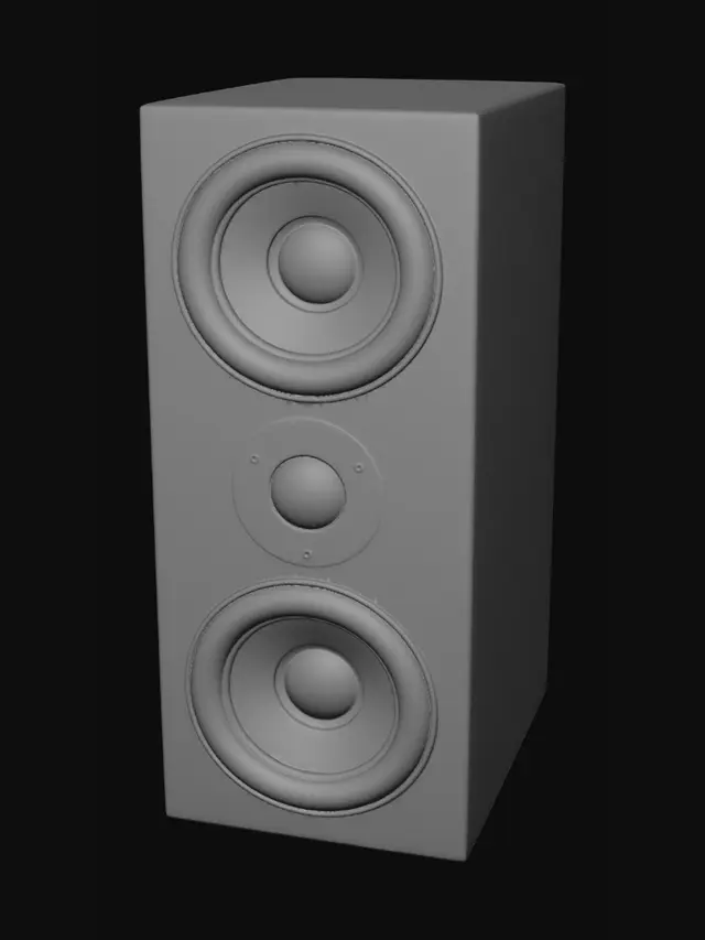 3D model for Orange Ring Studio Monitor