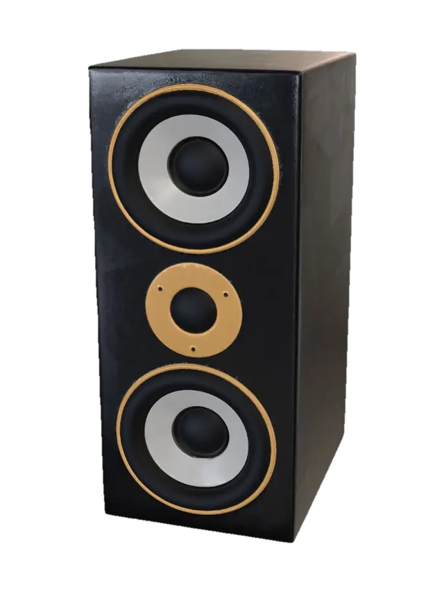 Orange Ring Studio Monitor - Product 3D model, AI generated