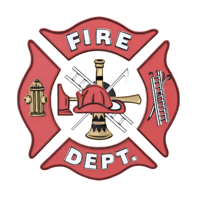 Fire Department Maltese Cross - Insignia 3D model, vytvořený pomocí AI