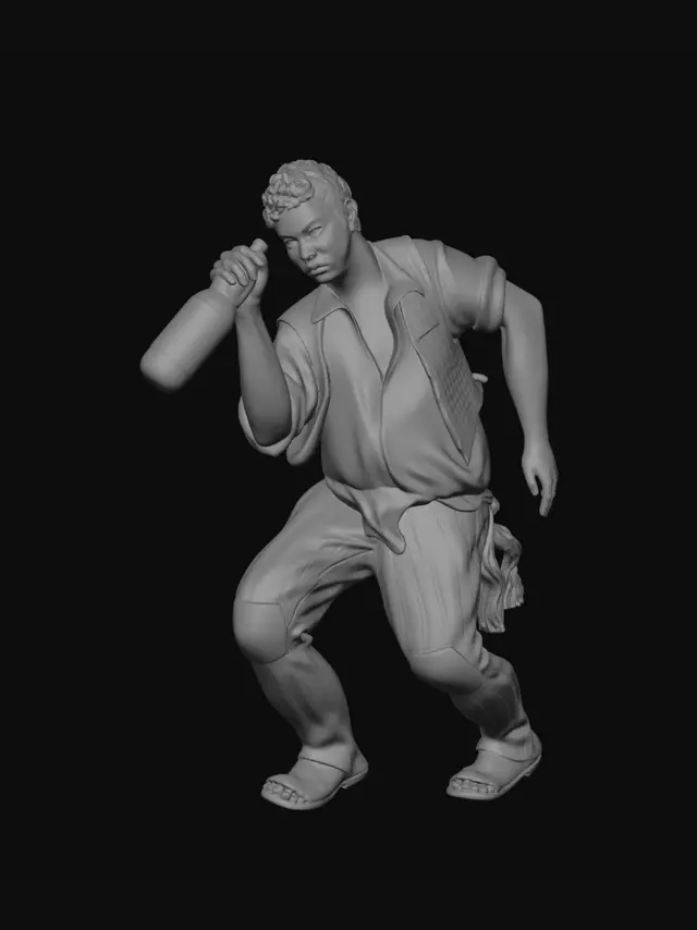 3D model for Man with Bottle
