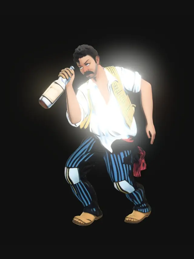 3D model for Man with Bottle
