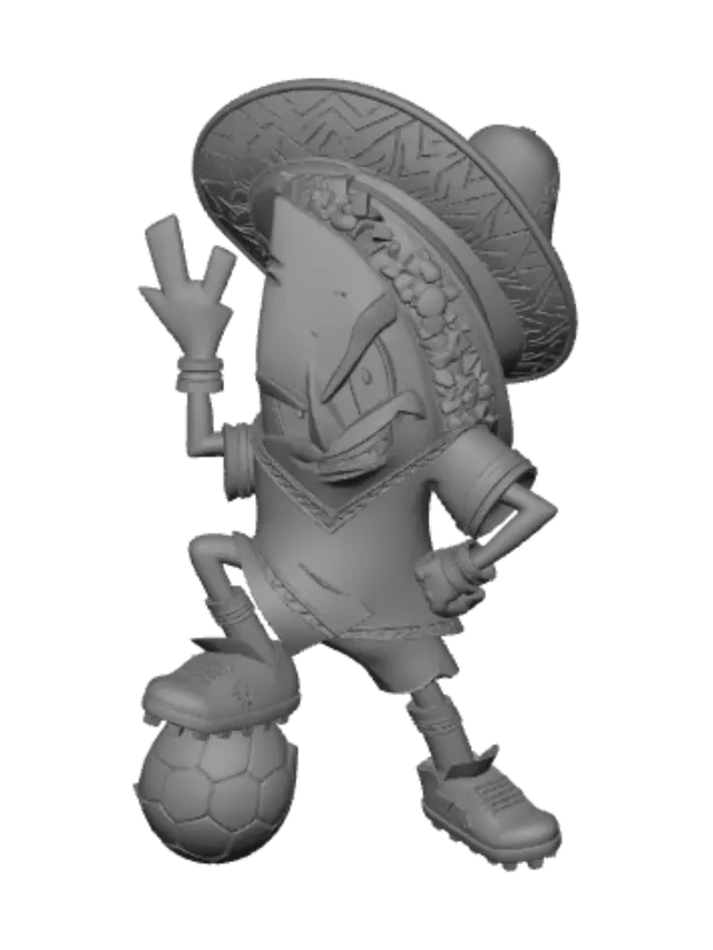 3D model for Sombrero Soccer Kid