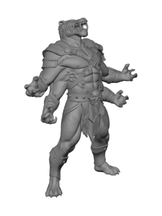 3D model for Tiger Berserker