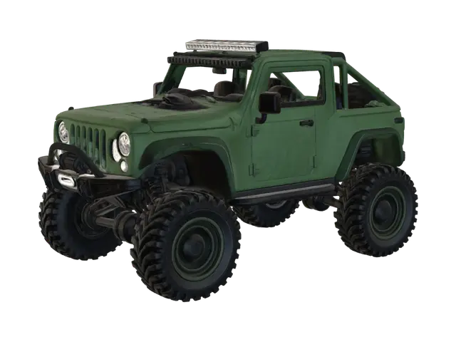 create a offroad car with offroad tyre suitable for proper offroading. - Tyres 3D model, vytvořený pomocí AI