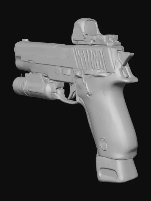 3D model for Quantum Protocol Model 89 Pistol