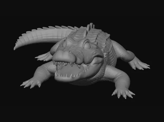 3D model for Cheerful Crocodile