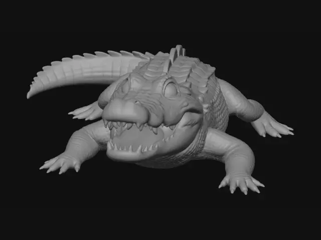 3D model for Cheerful Crocodile