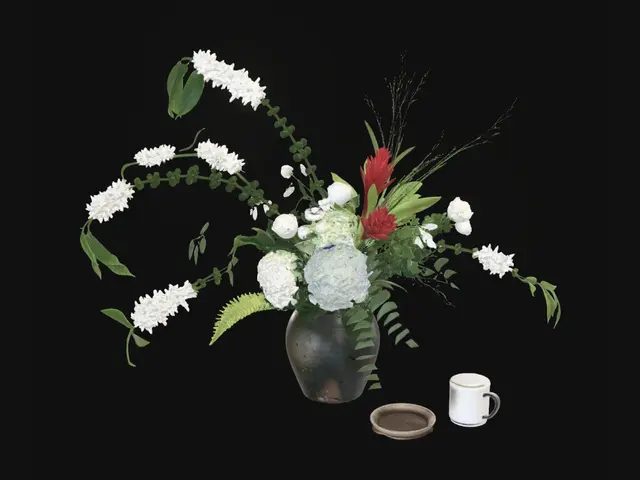 3D model for Floral Arrangement by the Mountain Window