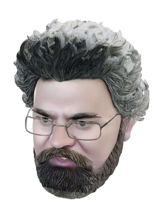 3D model for Bearded Scholar