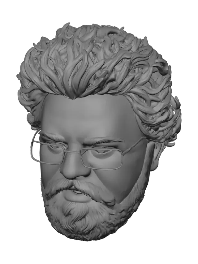 3D model for Bearded Scholar