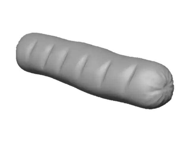3D model for Sliced Sausage