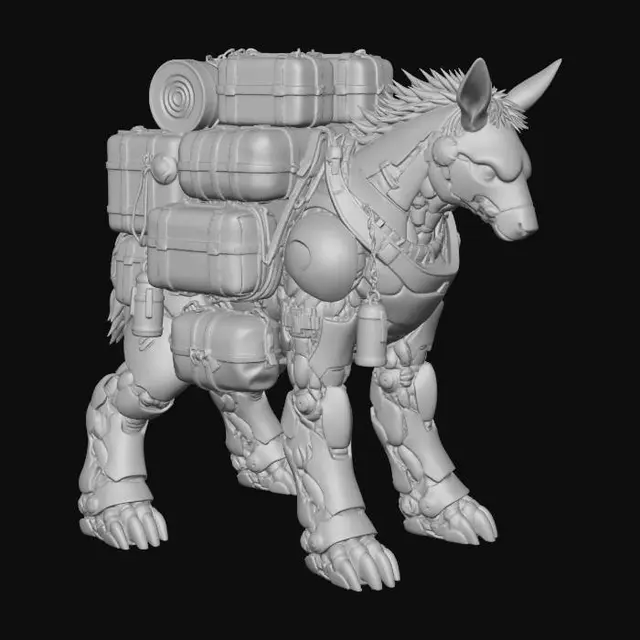 3D model for Steel Pack Mule