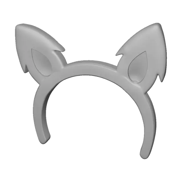3D model for Midnight Cat Ear Headband