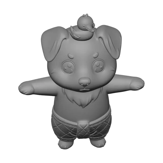 3D model for Ducky on a Puppy