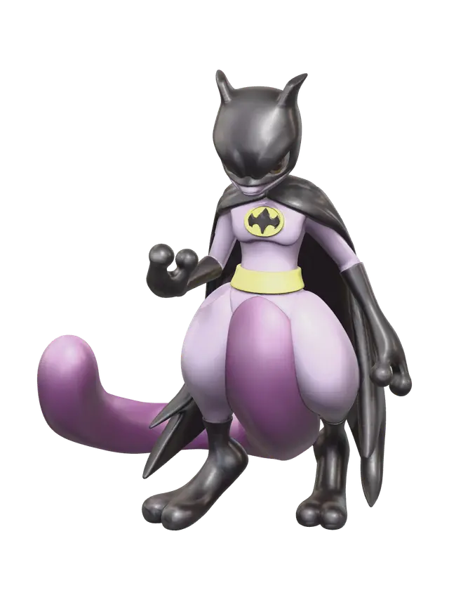 3D model for Realistic Batman Mewtwo