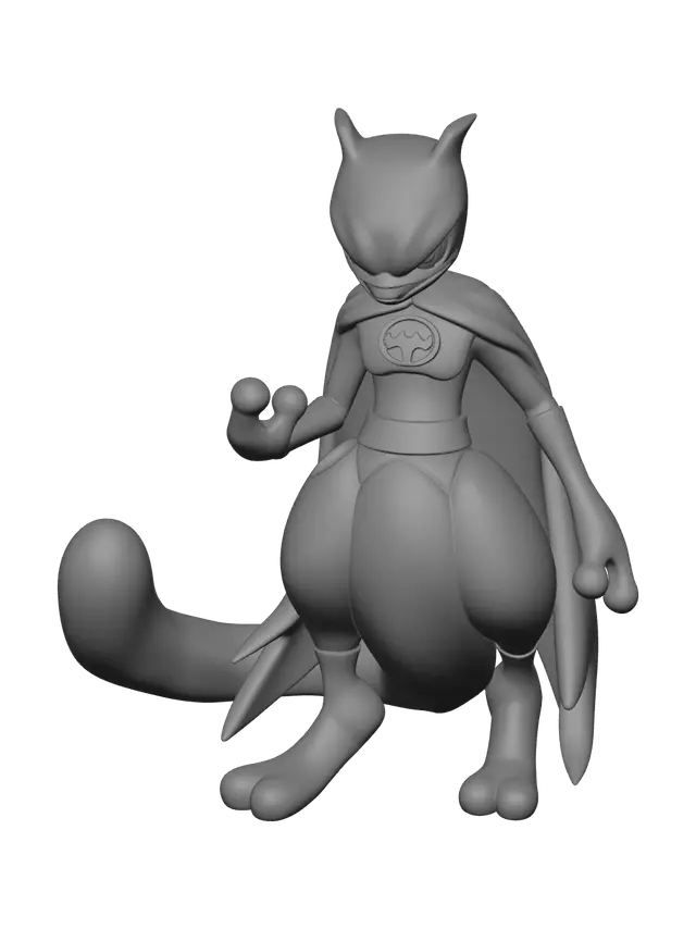 3D model for Realistic Batman Mewtwo