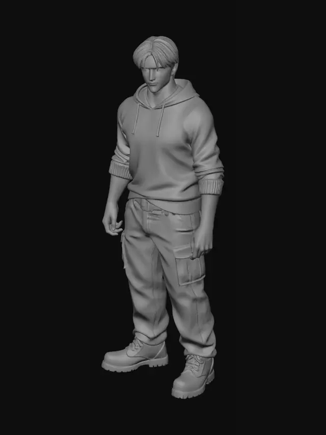 3D model for Crimson Hoodie Portrait