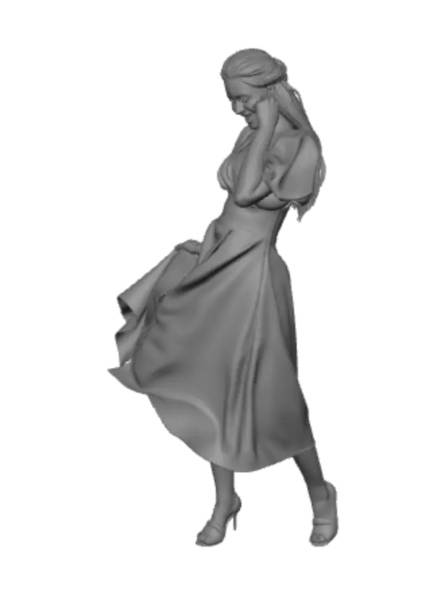 3D model for White Floral Daydream