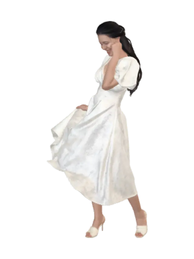 3D model for White Floral Daydream