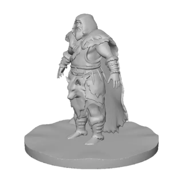 3D model for Winter Wolf Warlord