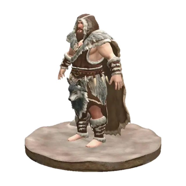 3D model for Winter Wolf Warlord