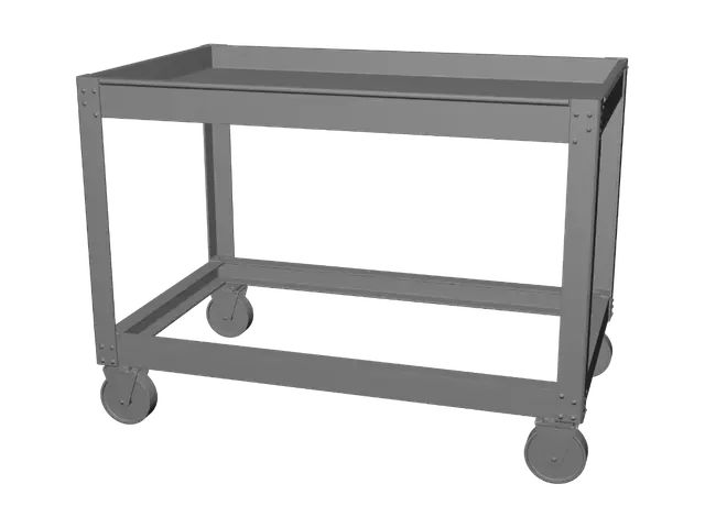 3D model for Blue Steel Utility Cart