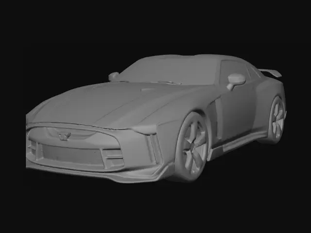 3D model for Nissan GT-R50 on a race track