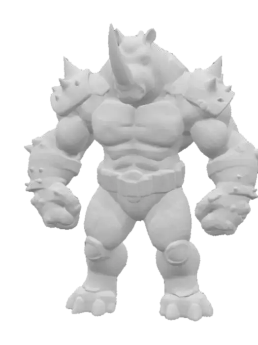 3D model for Rhino Warrior