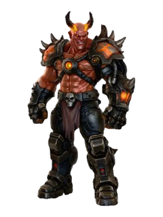 Infernal Warlord - Lord 3D model, vytvořený pomocí AI