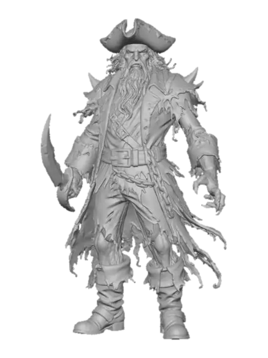 3D model for Ethereal Pirate Captain