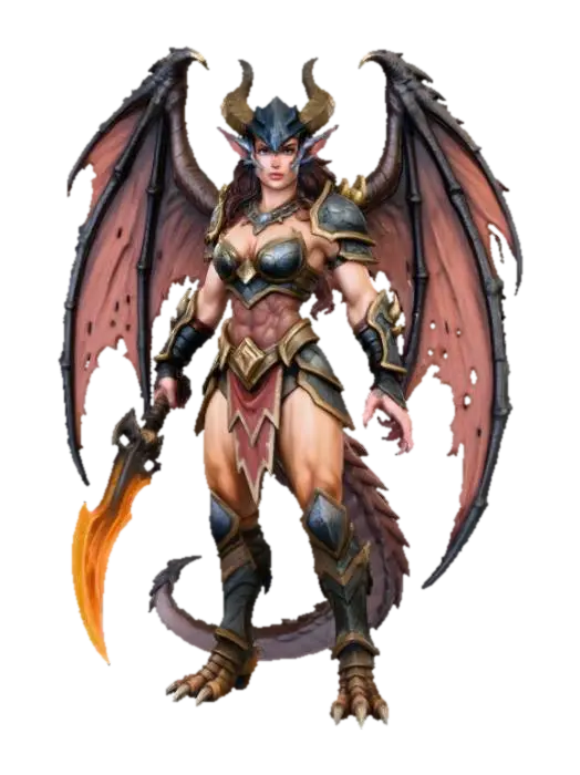 Dragon Lady - Fantastical 3D model, vytvořený pomocí AI