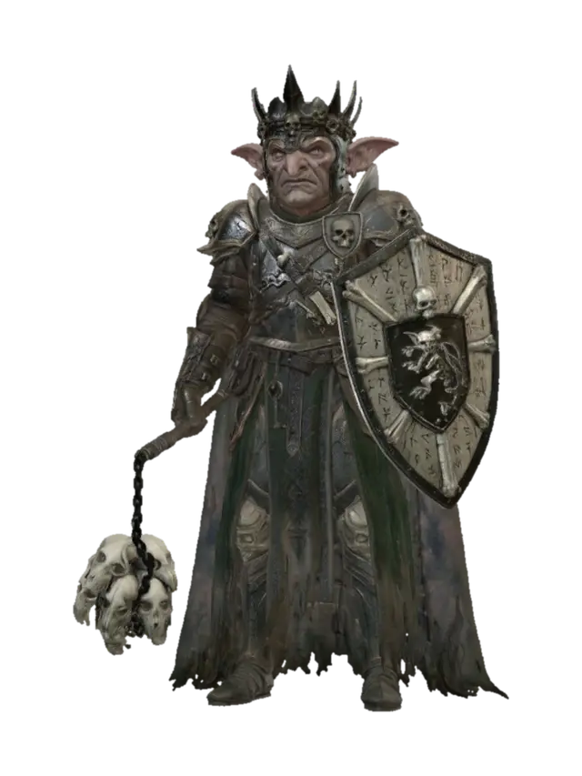 The Bonebound Warlord 3D model, vytvořený pomocí AI