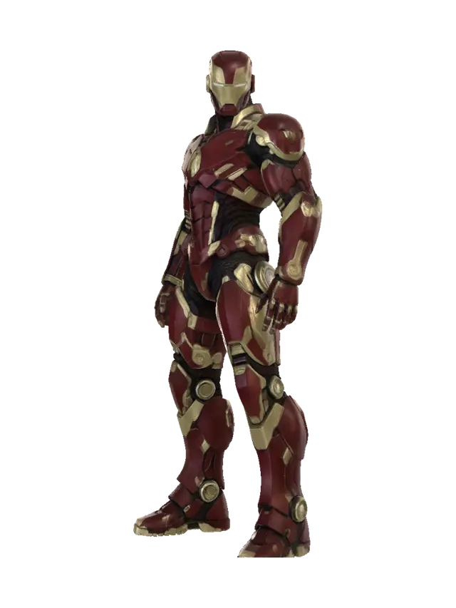 3D model for Iron Man Red and Gold Battle Suit